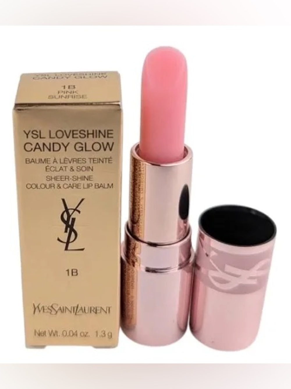 YSL Loveshine Candy Glow Lip Butter Balm - 1B Pink Sunrise